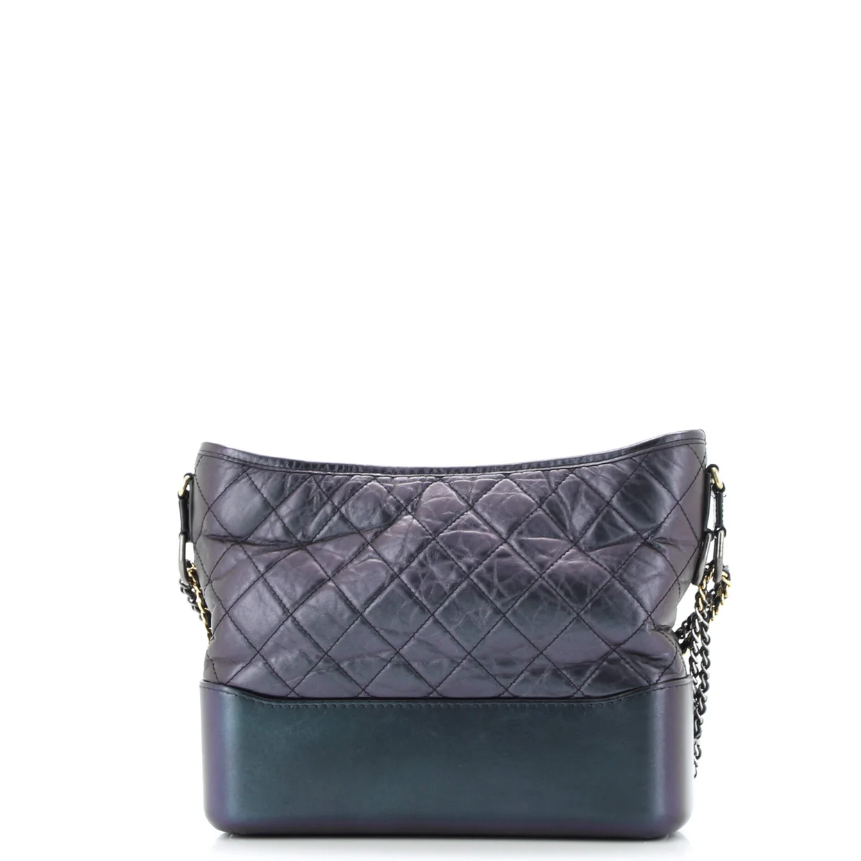 Gabrielle Hobo Quilted Iridescent Lambskin Medium - Deep Luxury