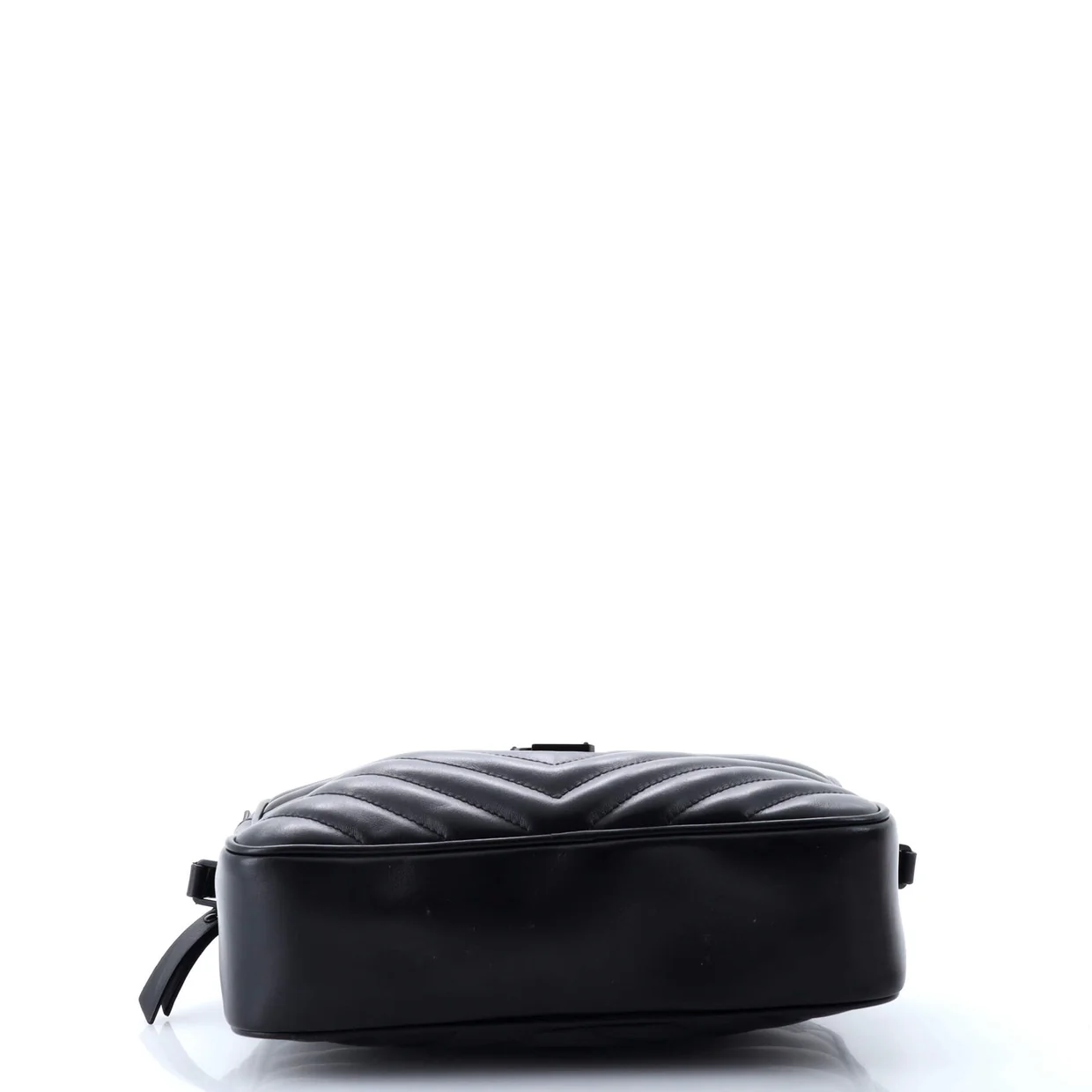 Lou Camera Bag Matelasse Chevron Patent Small - Deep Luxury