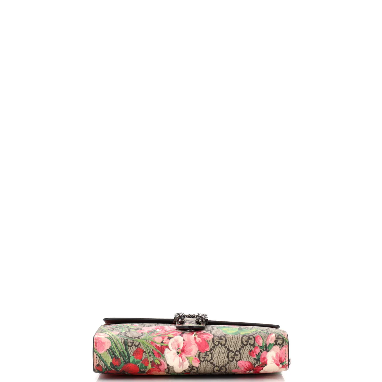 Dionysus Chain Wallet Blooms Print GG Coated Canvas Small - Deep Luxury