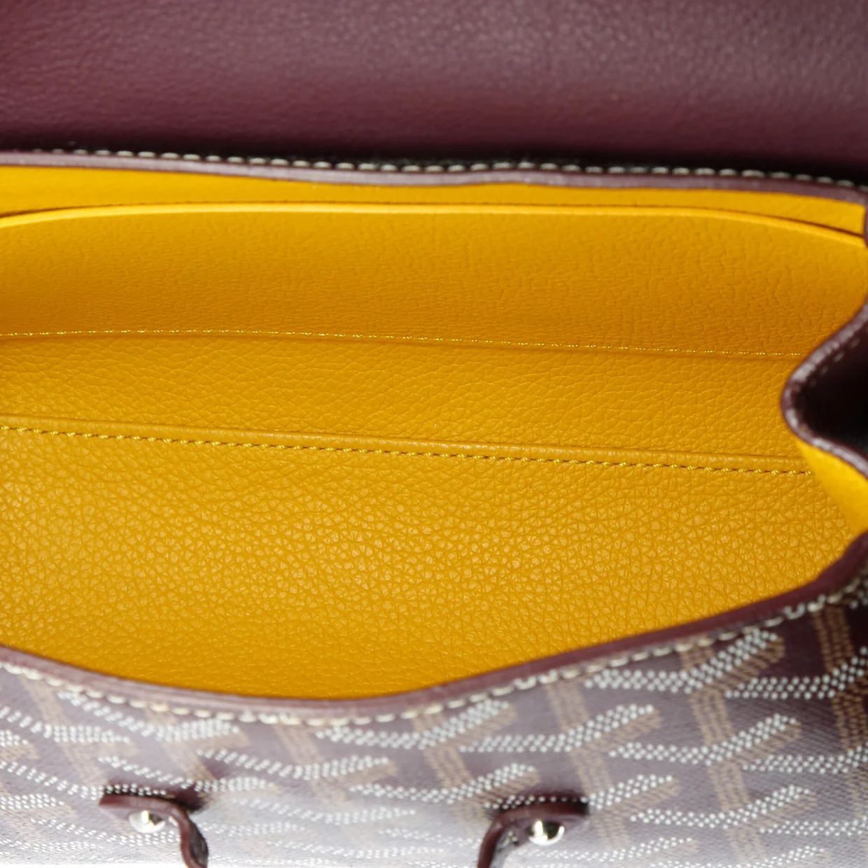 Saigon Top Handle Bag Coated Canvas with Leather Mini - Deep Luxury