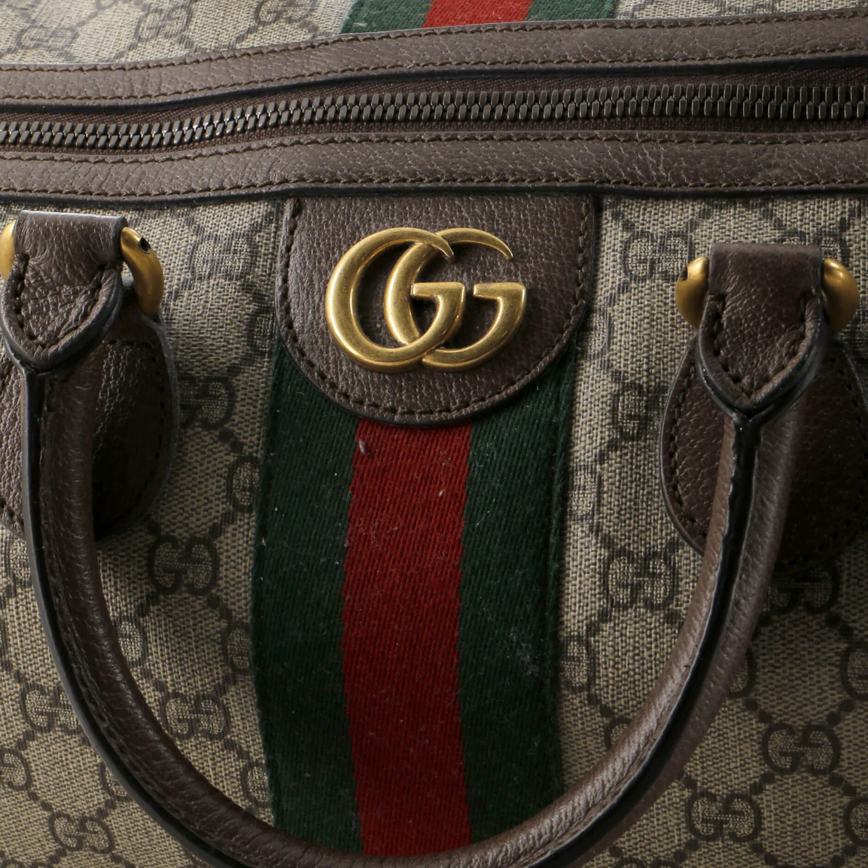 Ophidia Carry On Duffle Bag GG Coated Canvas Medium - Deep Luxury
