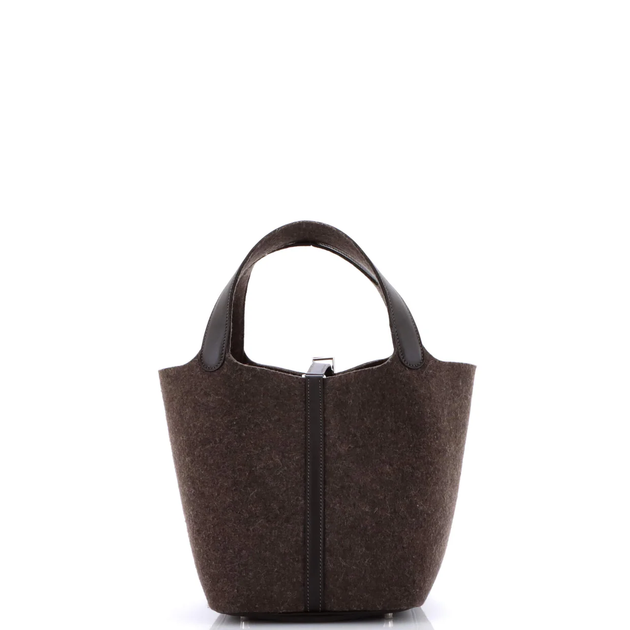 Picotin Lock Bag Felt with Leather MM - Deep Luxury