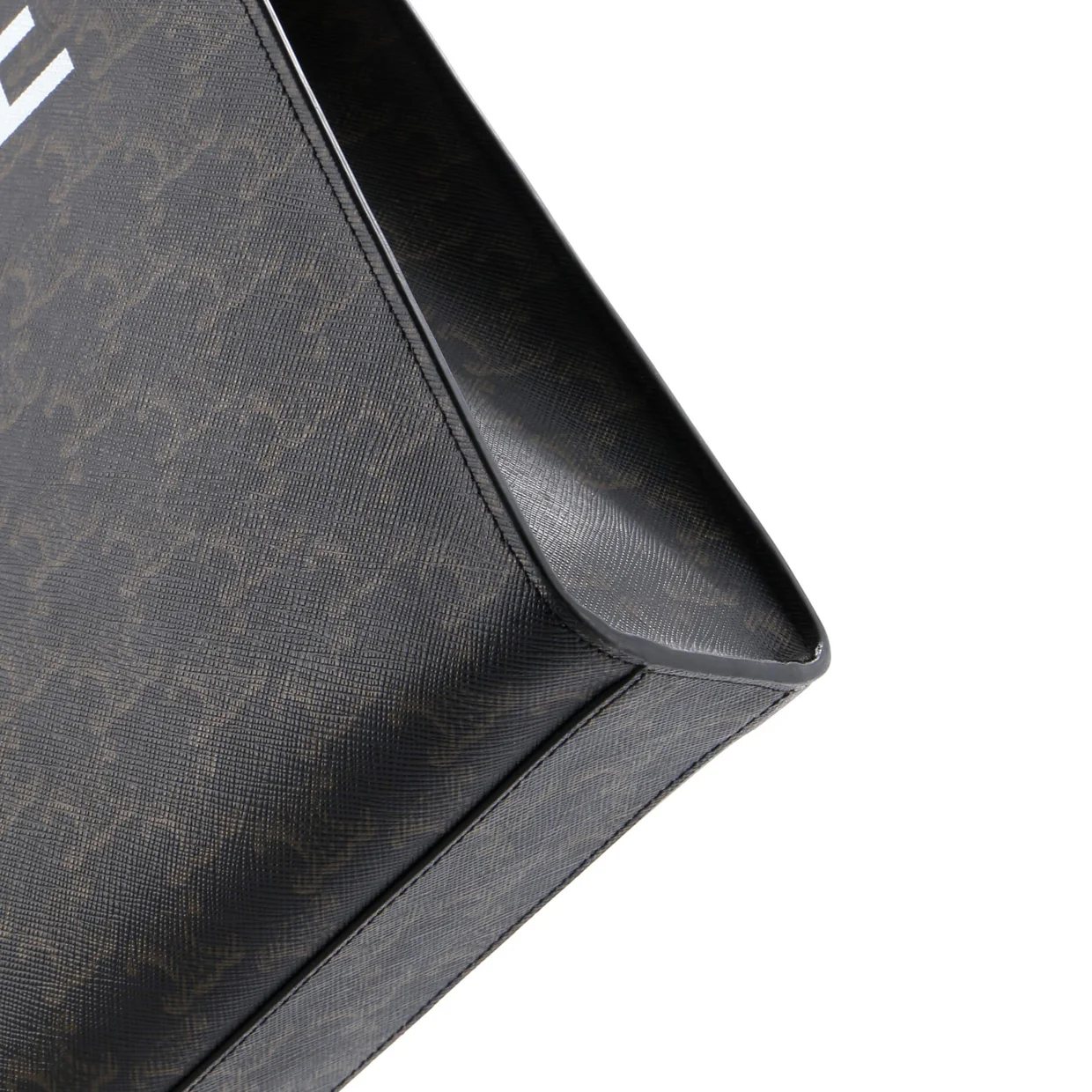 Vertical Cabas Tote Triomphe Coated Canvas Small - Deep Luxury