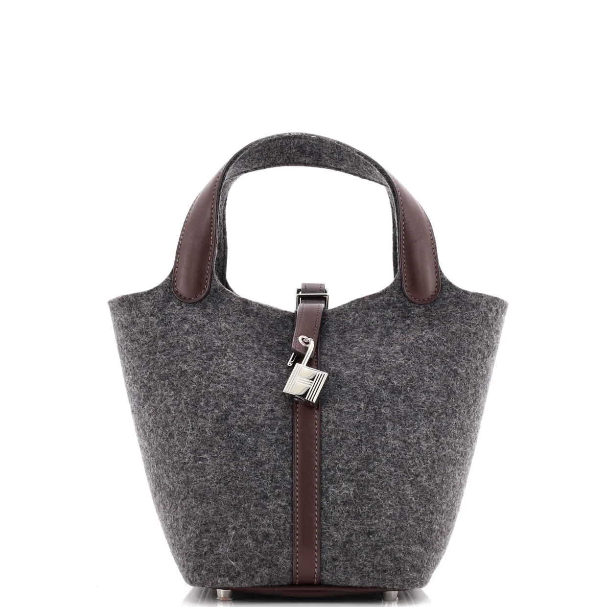Picotin Lock Bag Felt with Leather PM - Deep Luxury