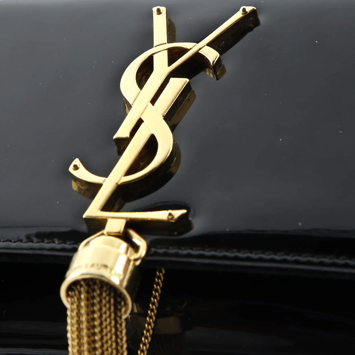 Classic Monogram Tassel Crossbody Bag Patent Small - Deep Luxury