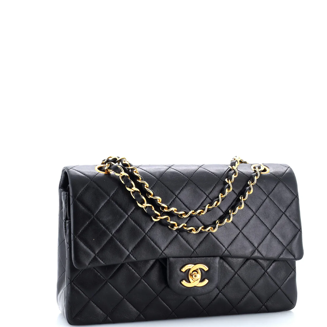 Vintage Classic Double Flap Bag Quilted Lambskin Medium - Deep Luxury