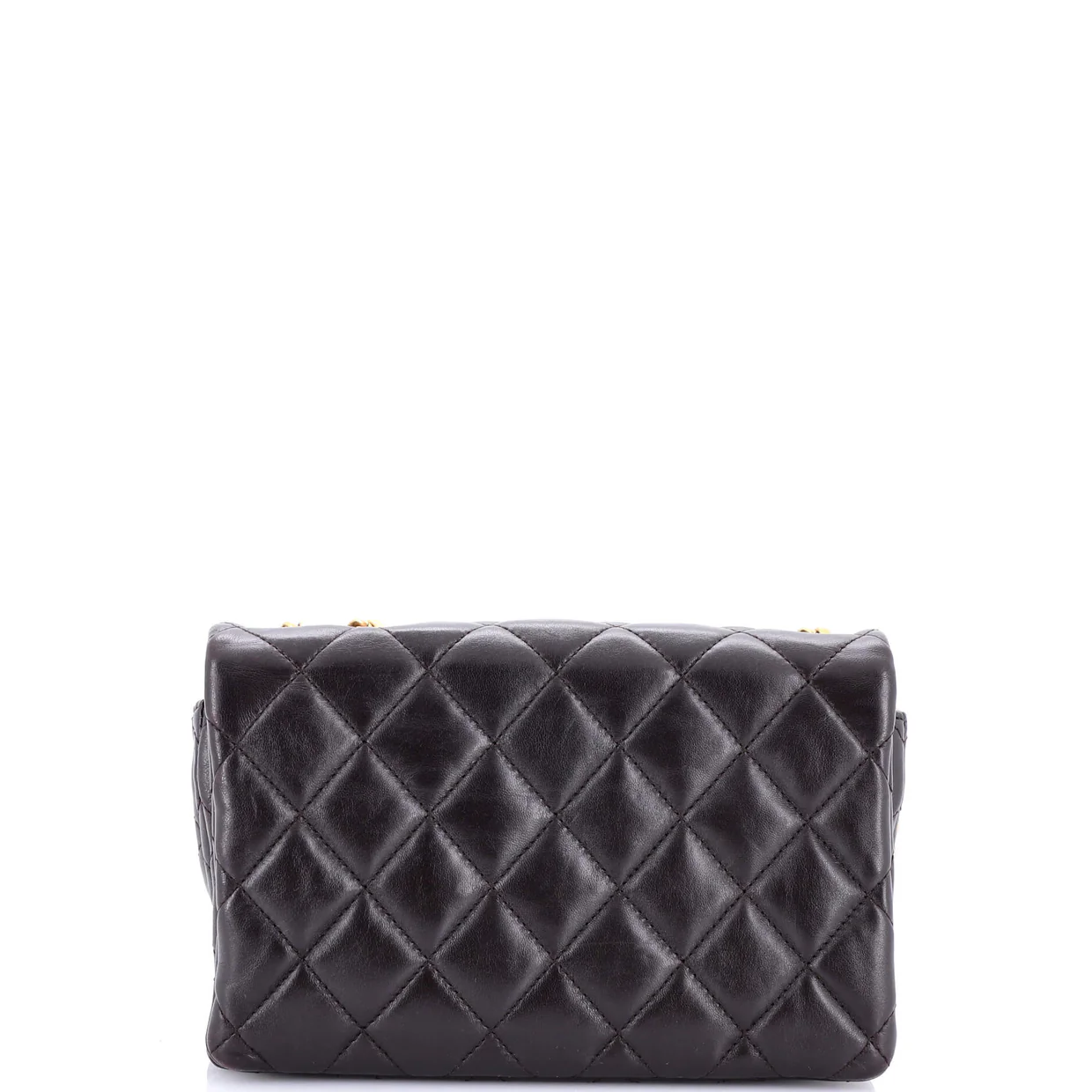 All Slide Long Flap Bag Quilted Lambskin Small - Deep Luxury