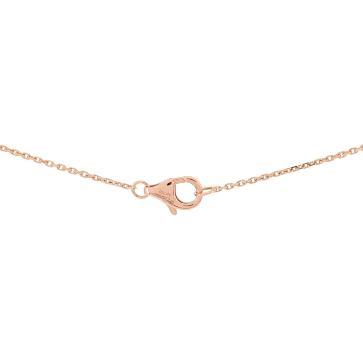 Amulette de Cartier Pendant Necklace 18K Rose Gold with Pink Opal and Diamond XS - Deep Luxury