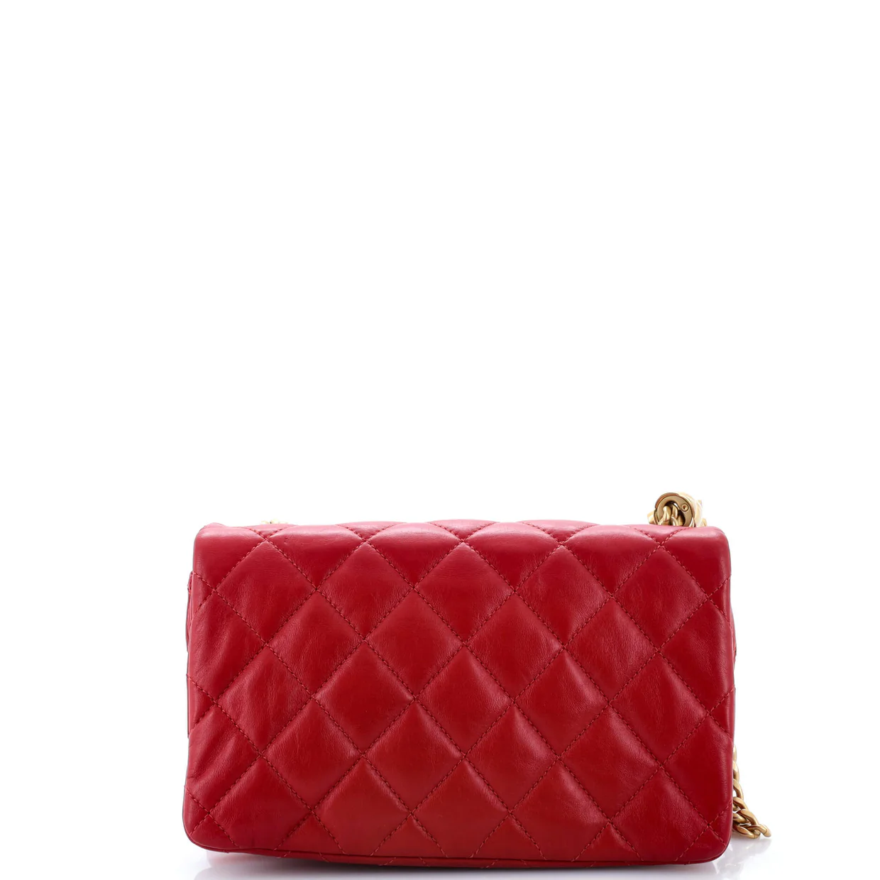 All Slide Long Flap Bag Quilted Lambskin Small - Deep Luxury