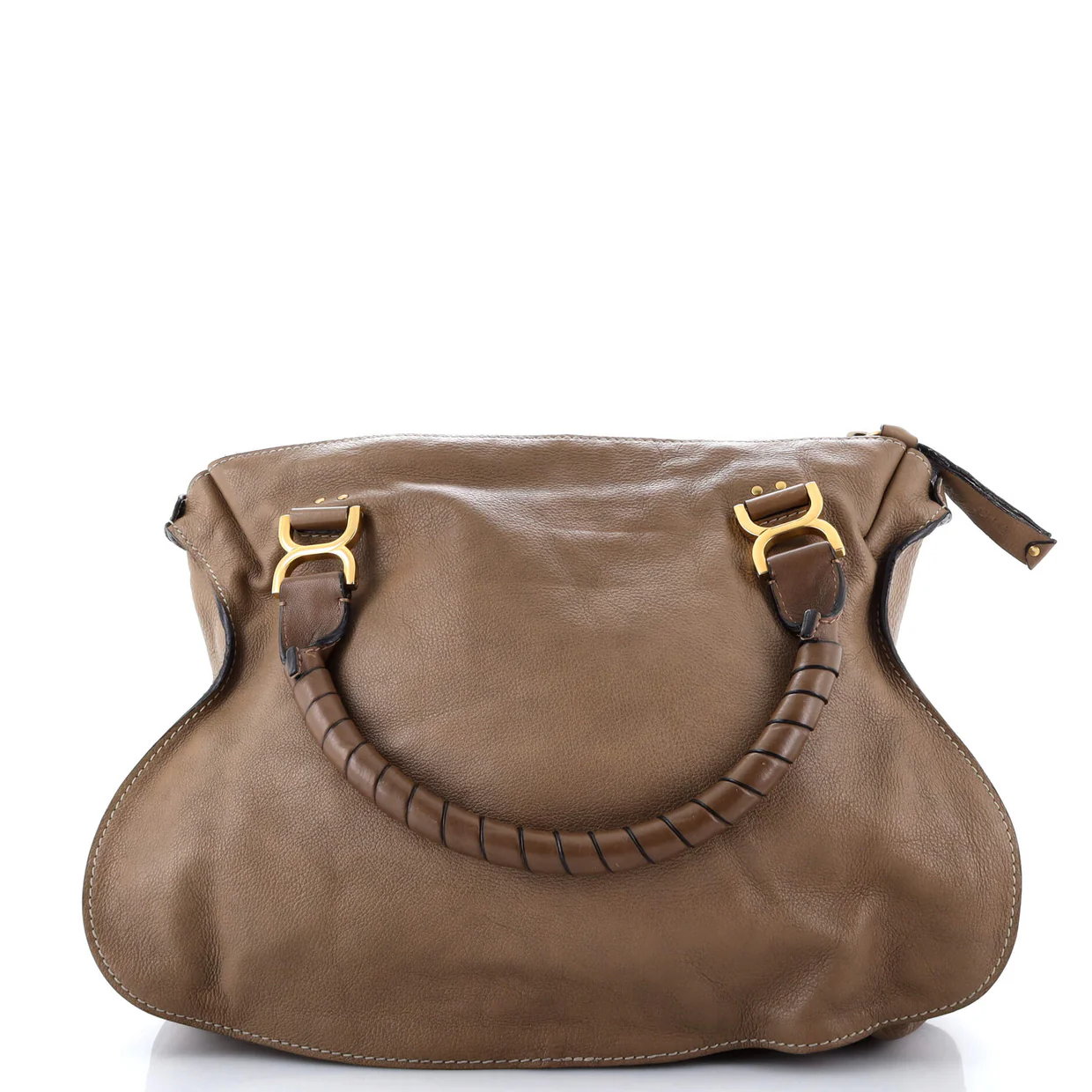 Marcie Satchel Leather Large - Deep Luxury