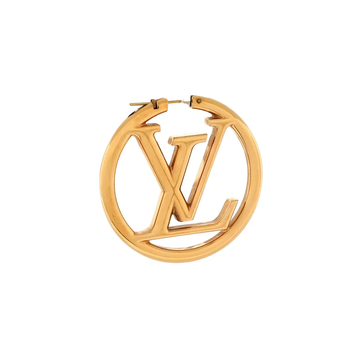 Louise Hoop Earrings Metal GM - Deep Luxury