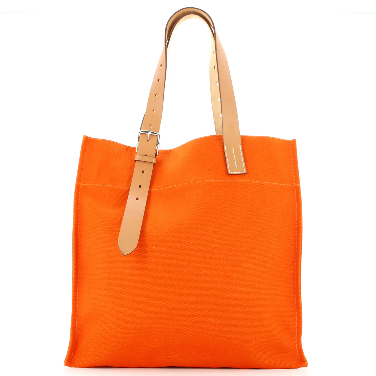 Etriviere Shopping Tote Toile and Leather - Deep Luxury