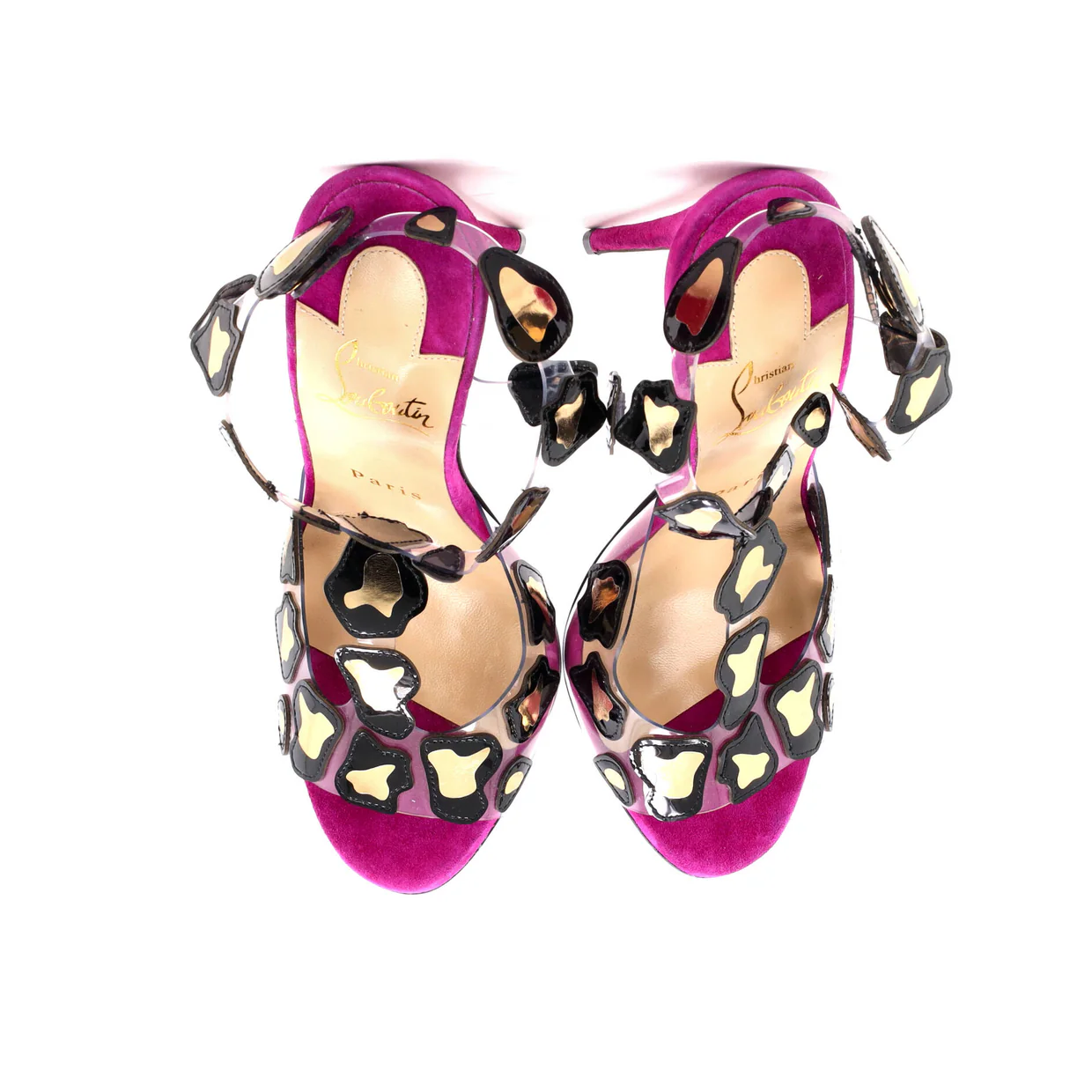 Women's Parsemis Sandals PVC with Patent and Suede 100 - Deep Luxury