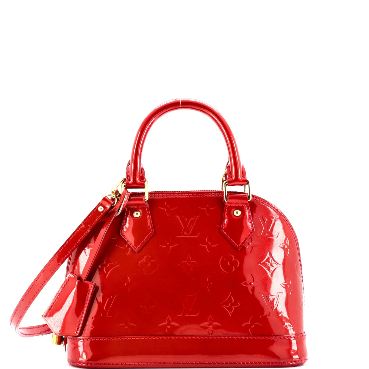 Alma Handbag Monogram Vernis BB - Deep Luxury