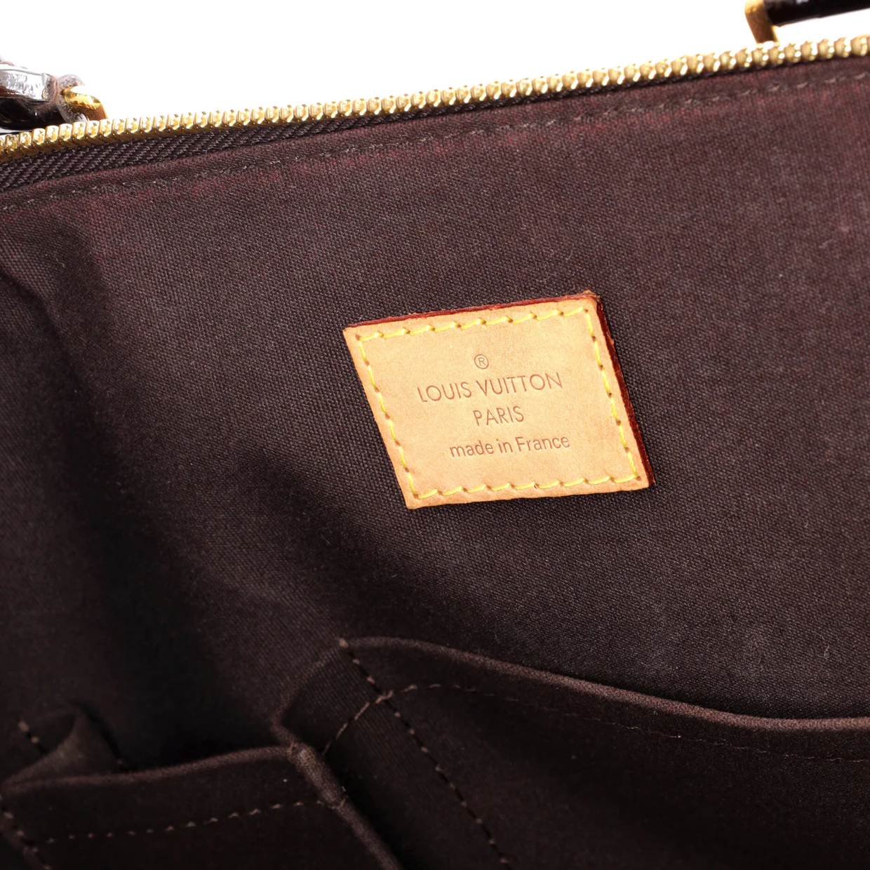 Alma Handbag Monogram Vernis GM - Deep Luxury