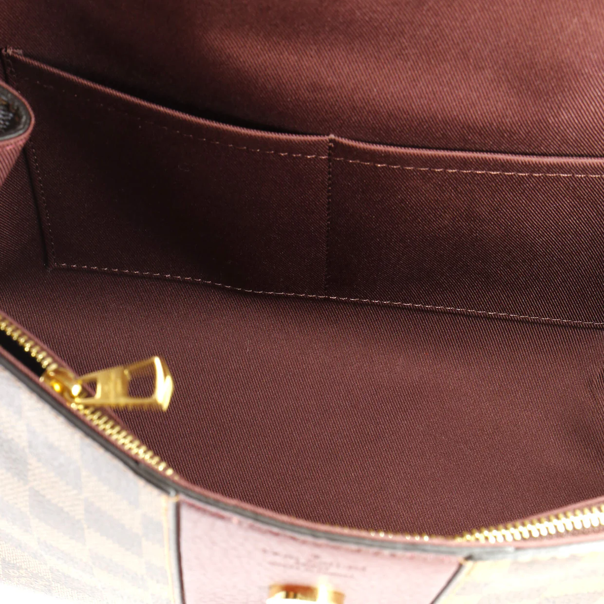 Bond Street Handbag Damier with Leather MM - Deep Luxury