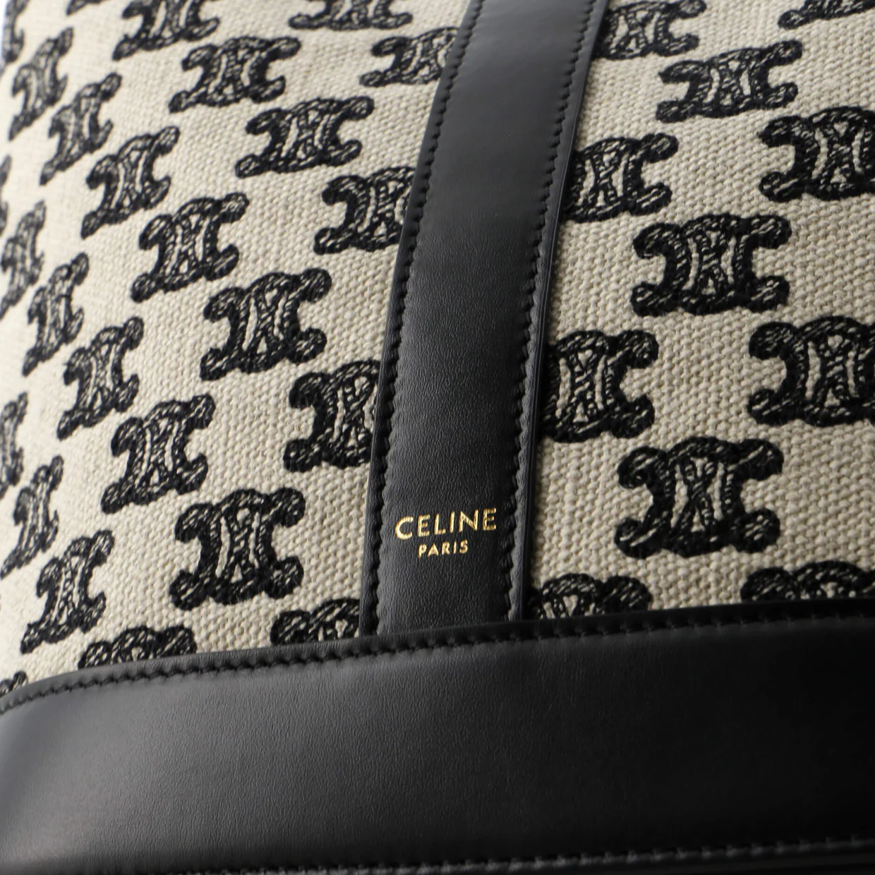 Bucket Shoulder Bag Triomphe Canvas Small - Deep Luxury