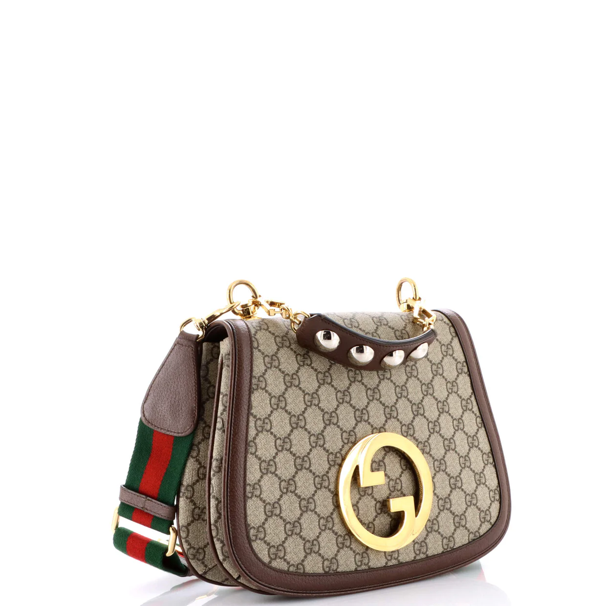 Blondie NM Top Handle Bag GG Coated Canvas Medium - Deep Luxury