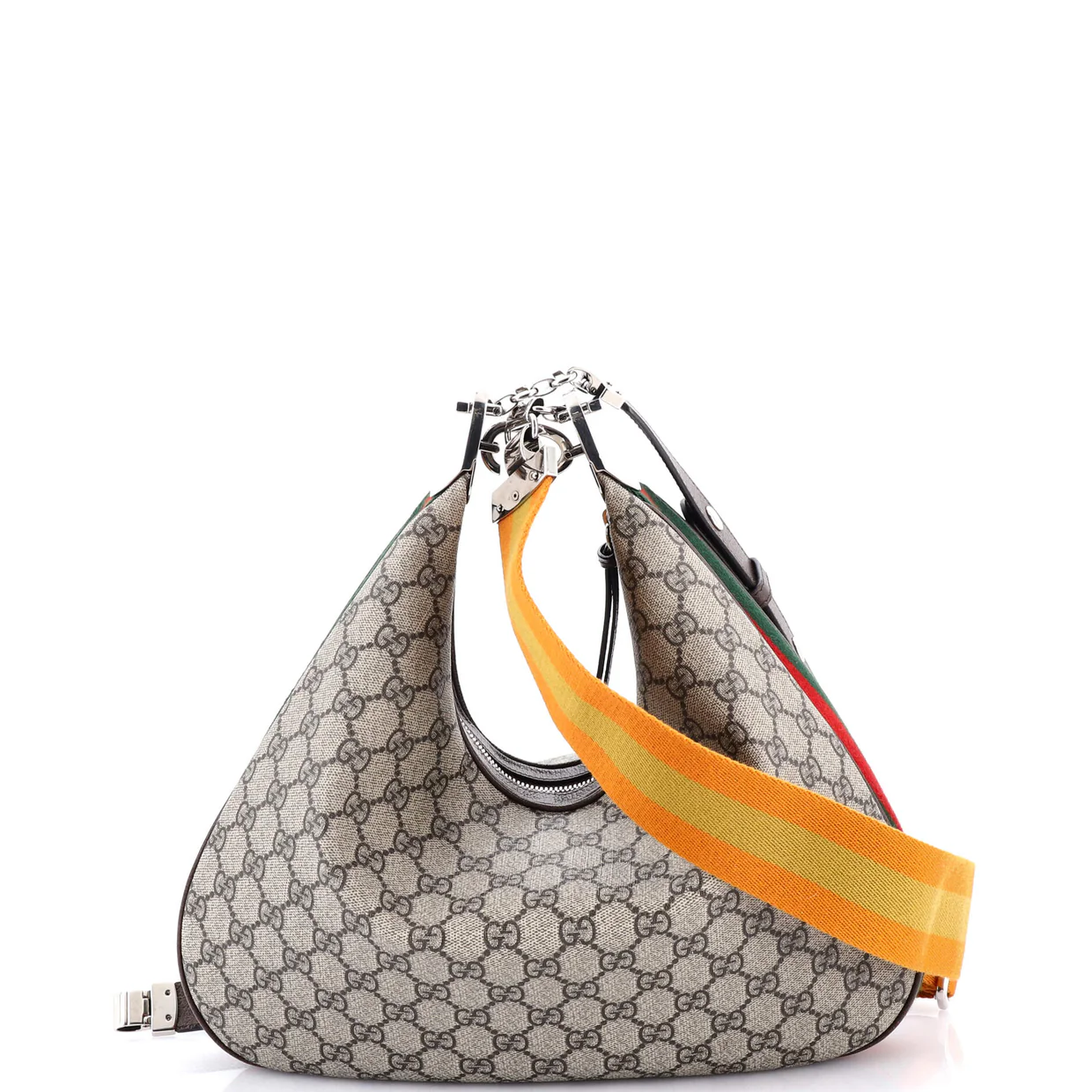 Attache Shoulder Bag GG Coated Canvas Medium - Deep Luxury