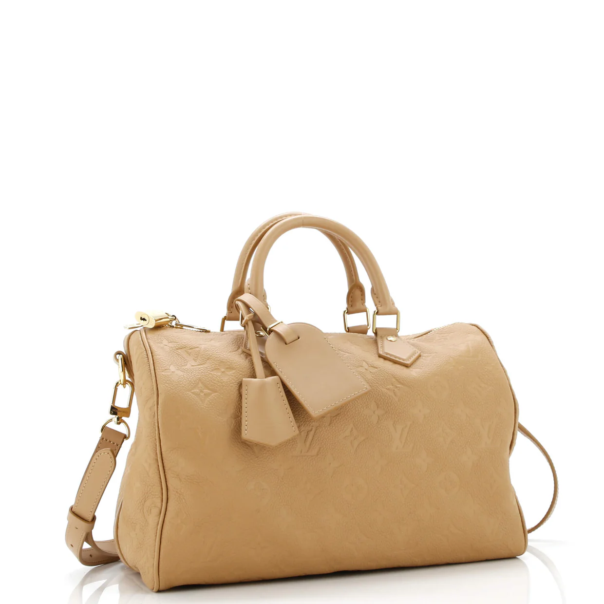 Speedy Soft Bandouliere Bag Monogram Empreinte Leather 30 - Deep Luxury