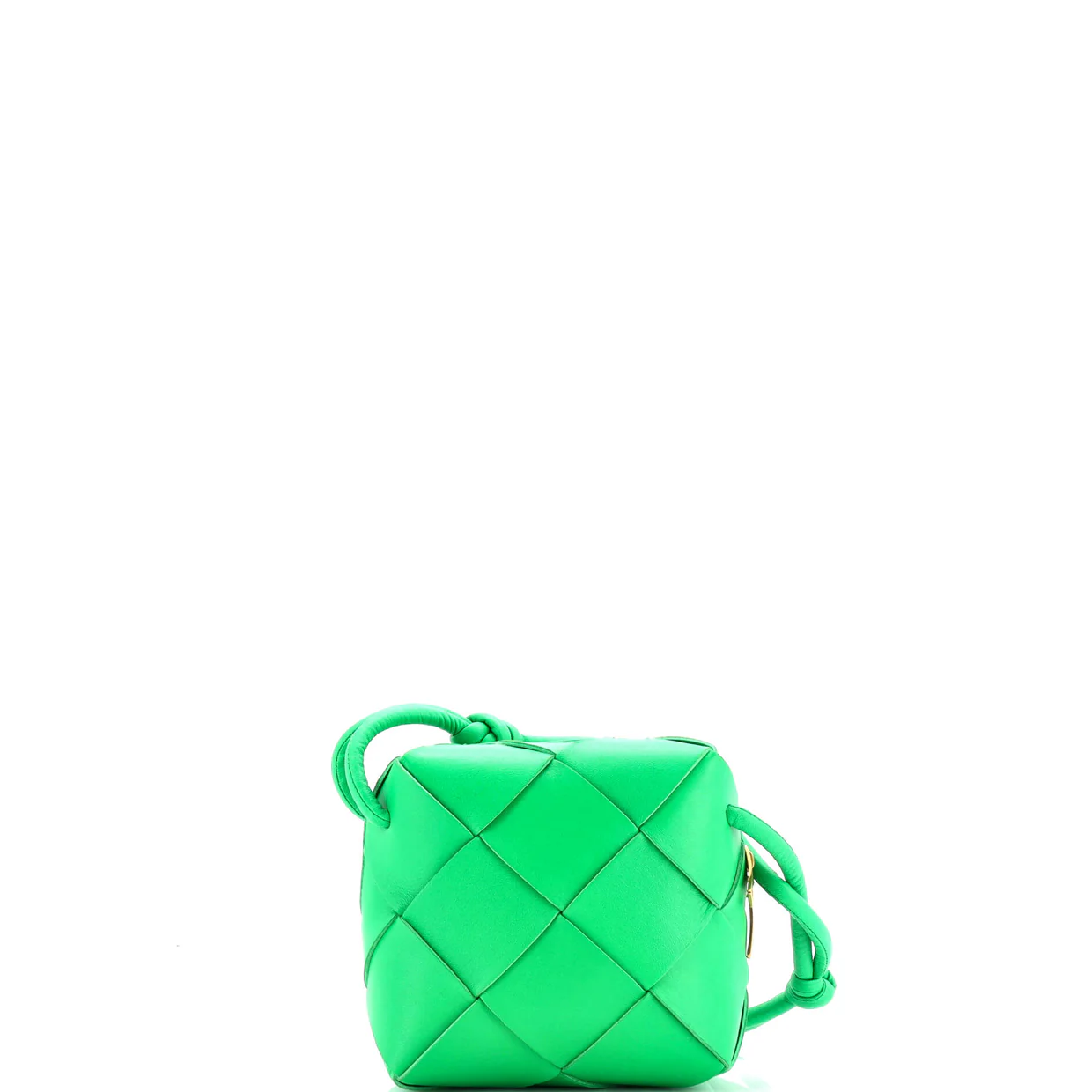 Cassette Camera Crossbody Bag Maxi Intrecciato Leather Mini - Deep Luxury