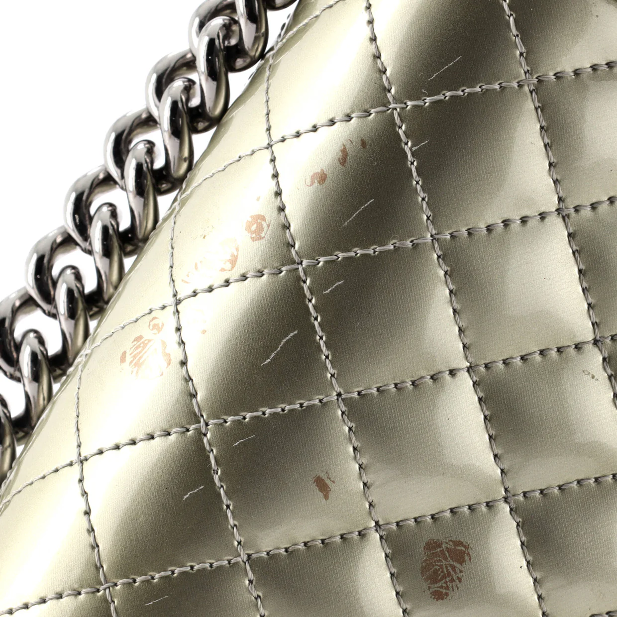 Boy Flap Bag Quilted Patent Small - Deep Luxury