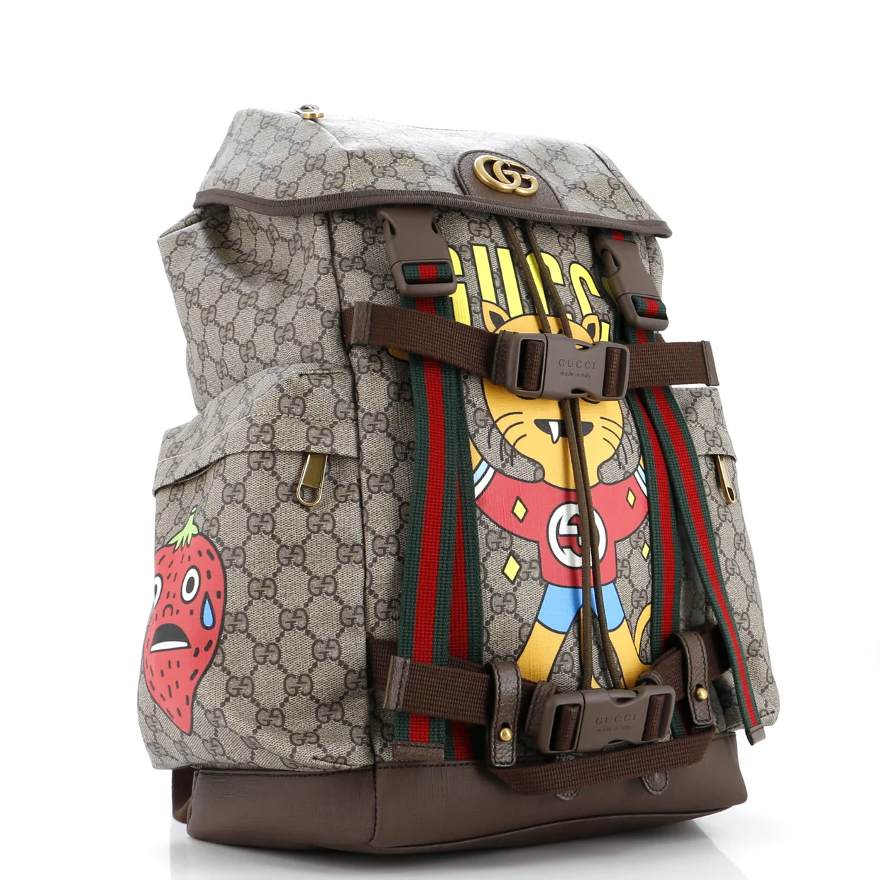 Skateboard Backpack Printed GG Coated Canvas - Deep Luxury