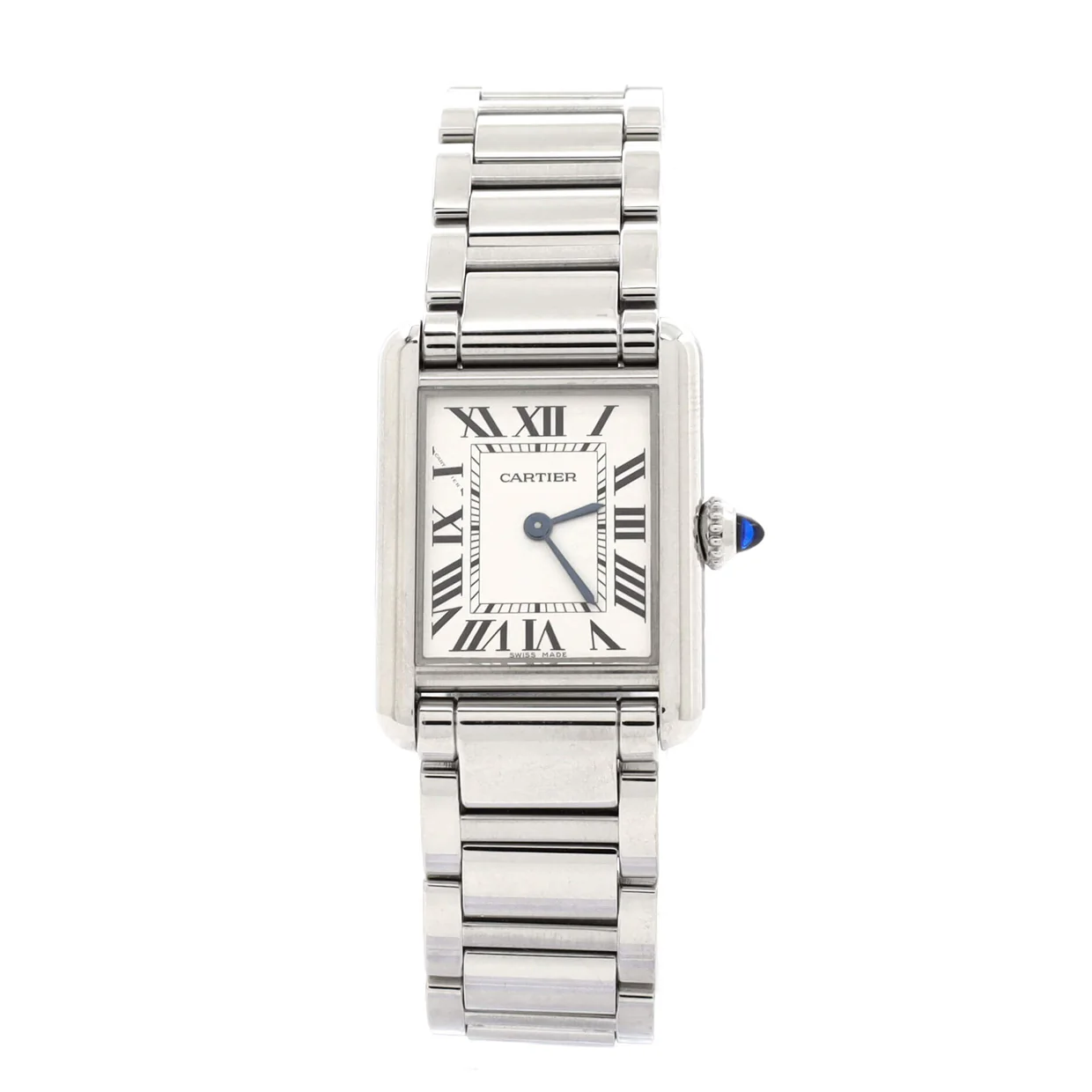 Must de Cartier Tank Quartz Watch Stainless Steel 22 - Deep Luxury