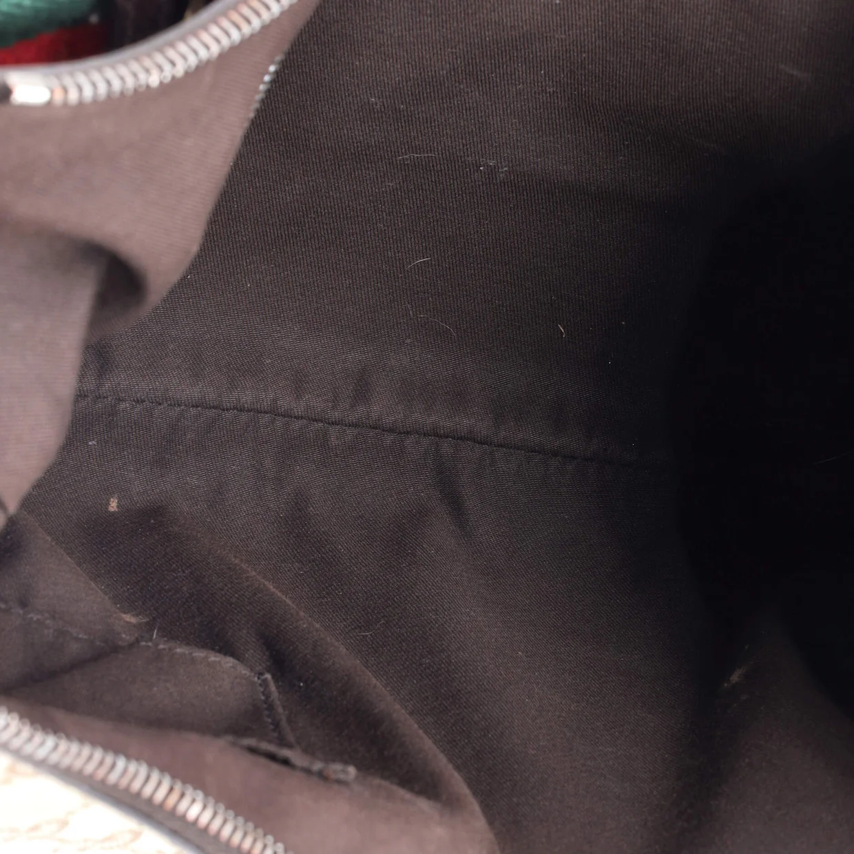 Saddle Zip Messenger Bag GG Canvas with Leather Medium - Deep Luxury