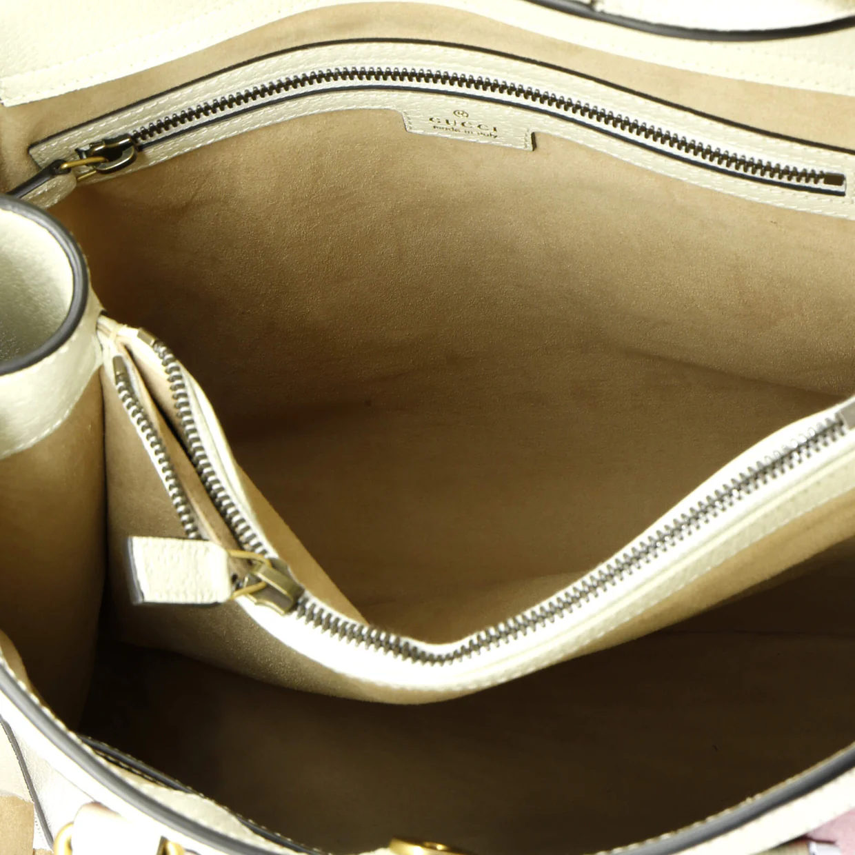 Diana NM Bamboo Handle Tote Printed Leather Large - Deep Luxury