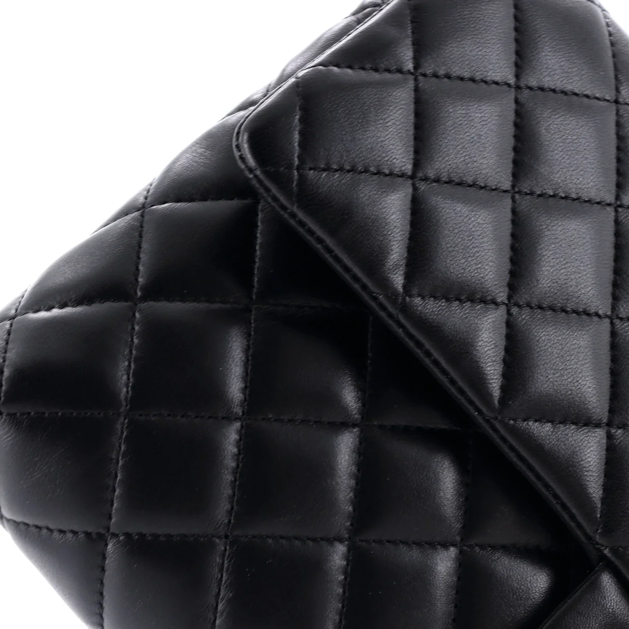 Classic Flap Clutch Quilted Lambskin - Deep Luxury