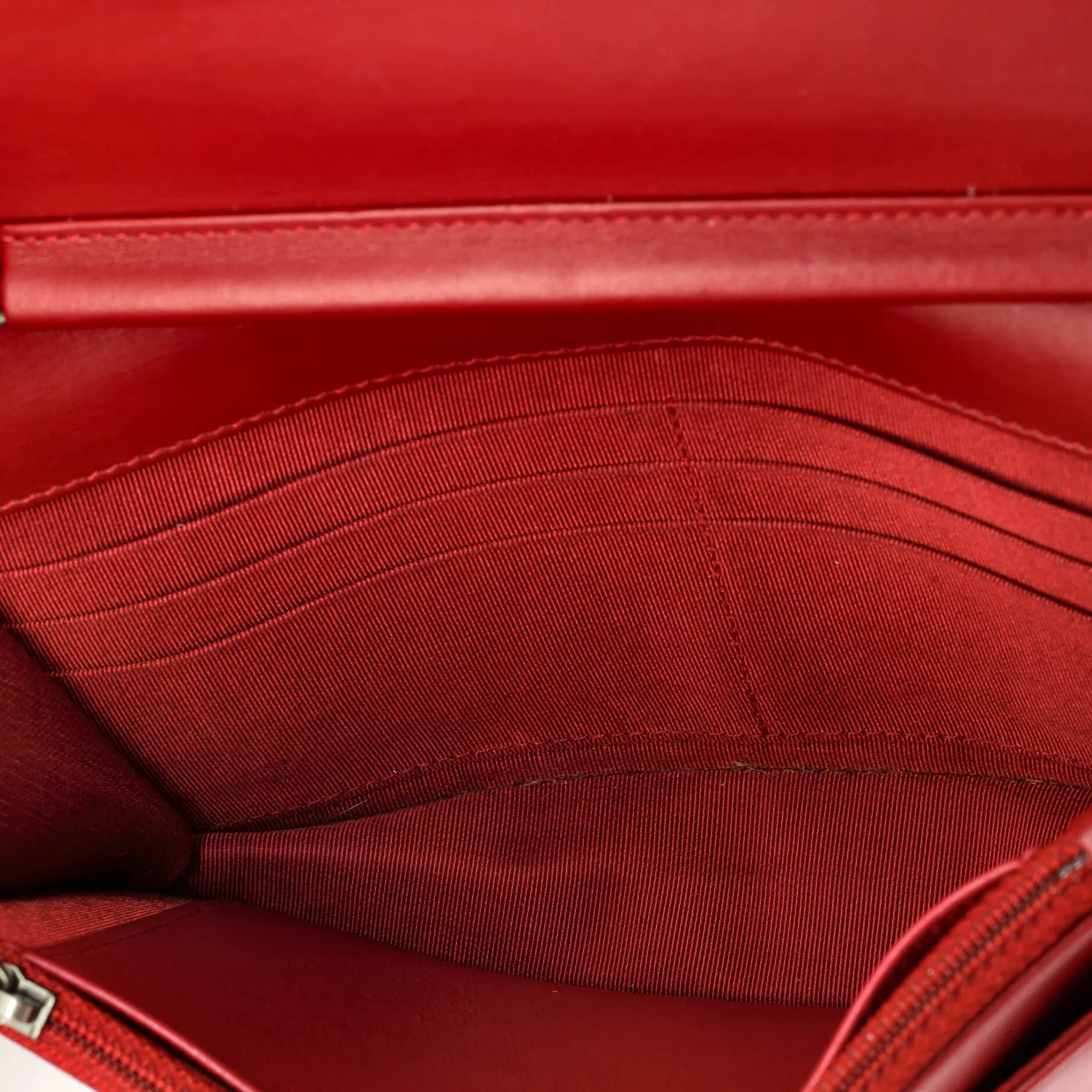 Gabrielle Wallet on Chain Quilted Aged Calfskin - Deep Luxury