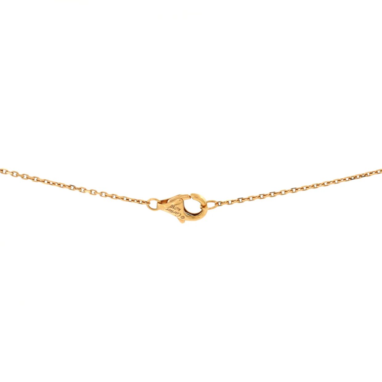 Amulette de Cartier Pendant Necklace 18K Rose Gold with Carnelian and Diamond XS - Deep Luxury