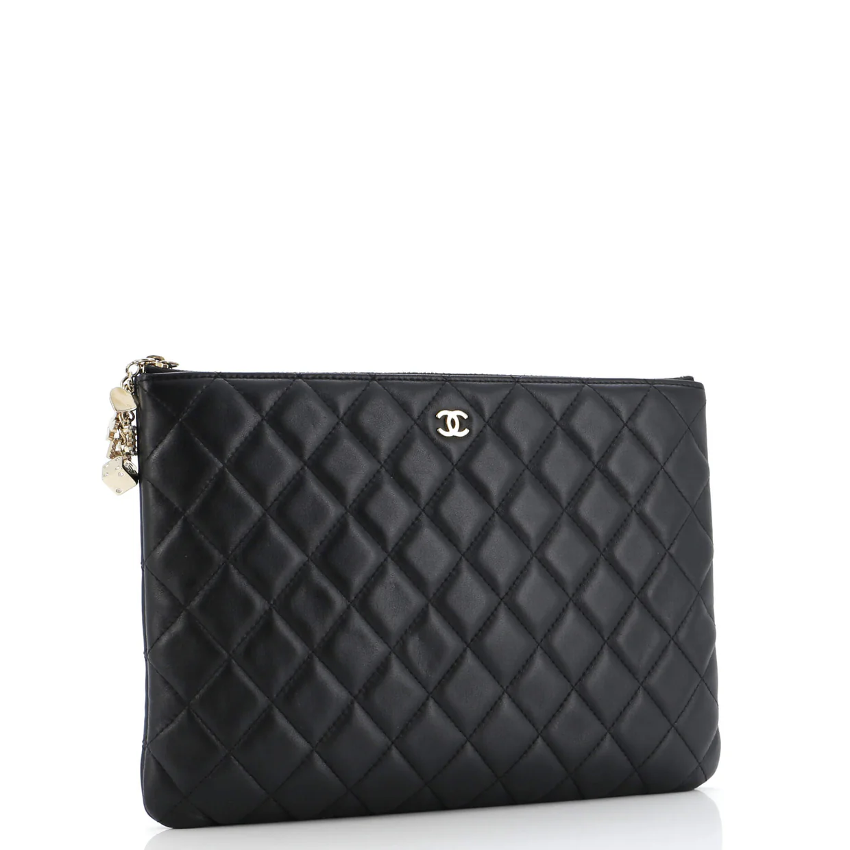 CC Casino O Case Clutch Quilted Lambskin Medium - Deep Luxury