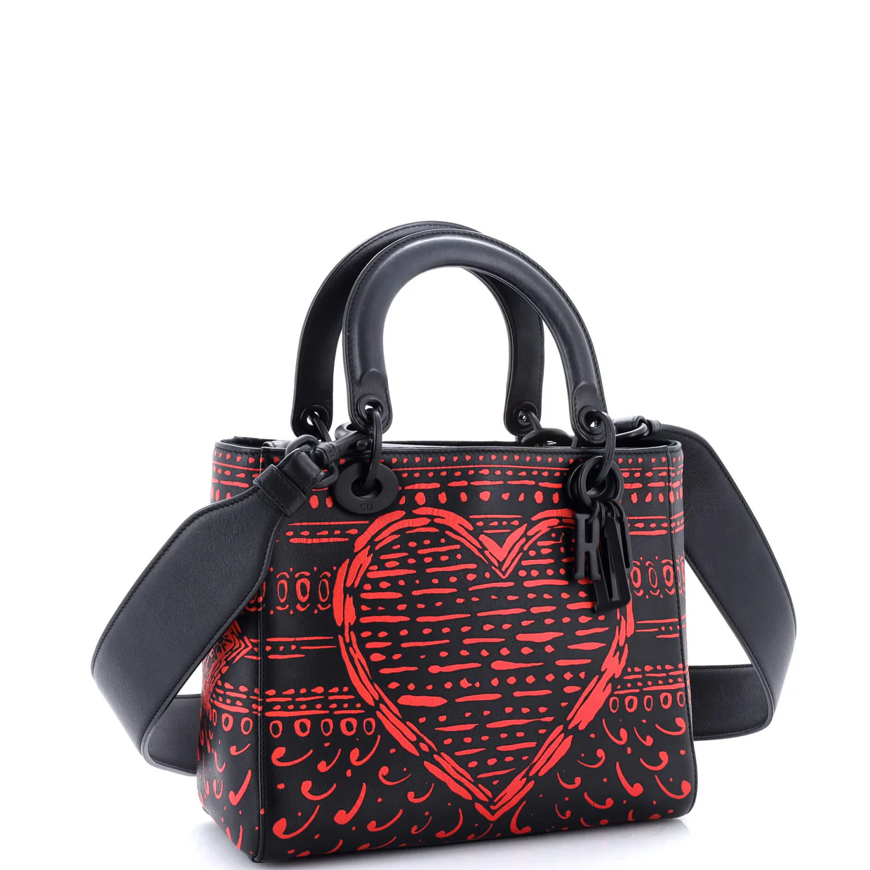 Lady Dior Bag Limited Edition Playing Cards Painted Leather Medium - Deep Luxury