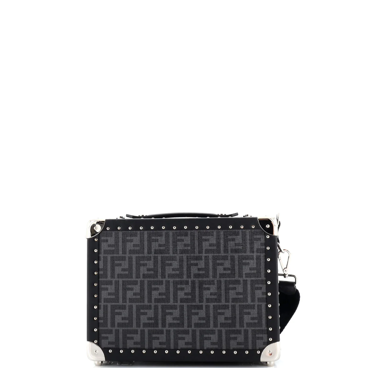 Rigid Suitcase Zucca Canvas with Leather Small - Deep Luxury