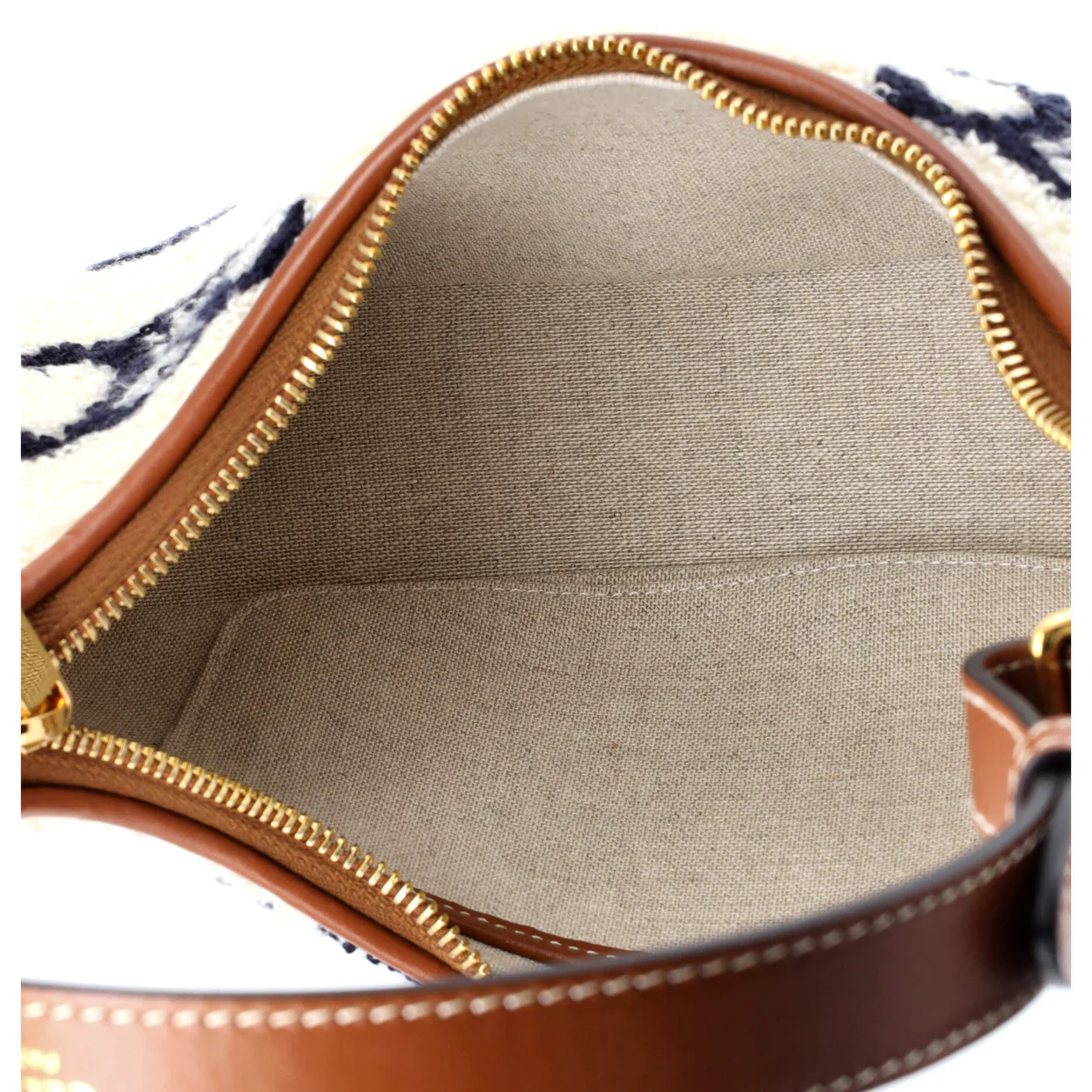 Ava Bag Triomphe Embroidered Boucle Textile - Deep Luxury