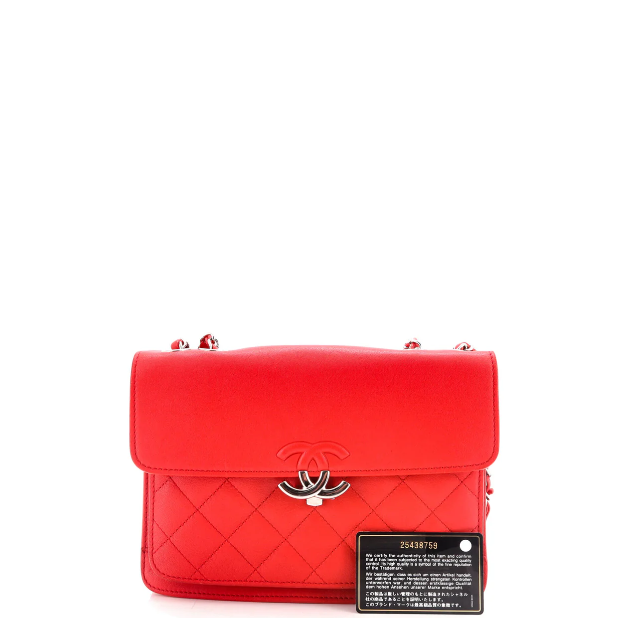 CC Box Flap Bag Quilted Calfskin Small - Deep Luxury