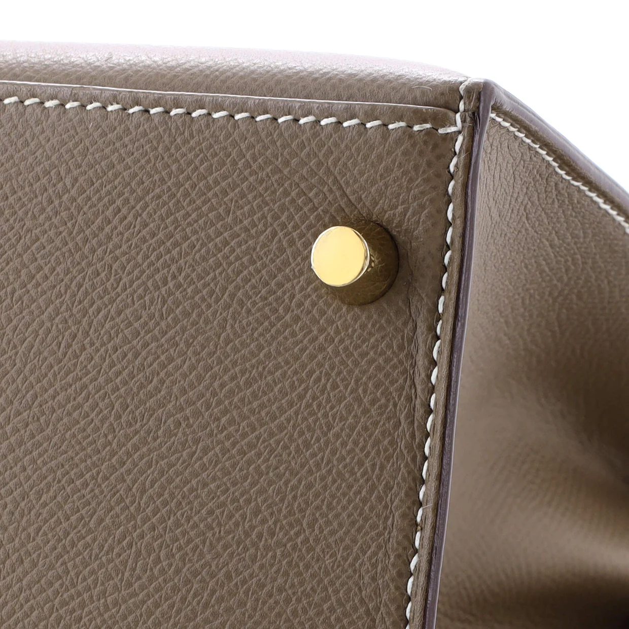 Kelly Handbag Grey Epsom with Gold Hardware 28 - Deep Luxury