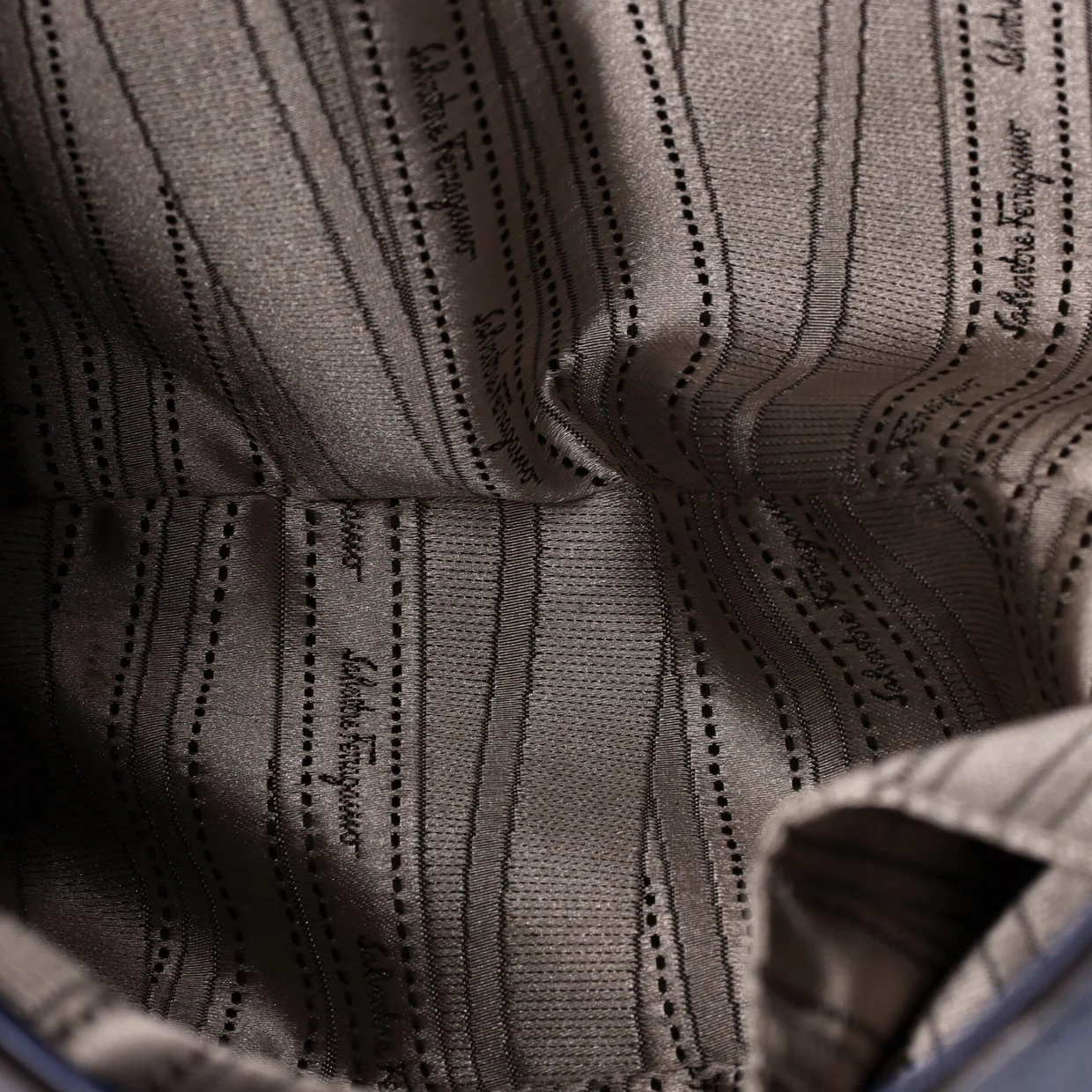 Gancini Flip Lock Hobo Woven Leather - Deep Luxury