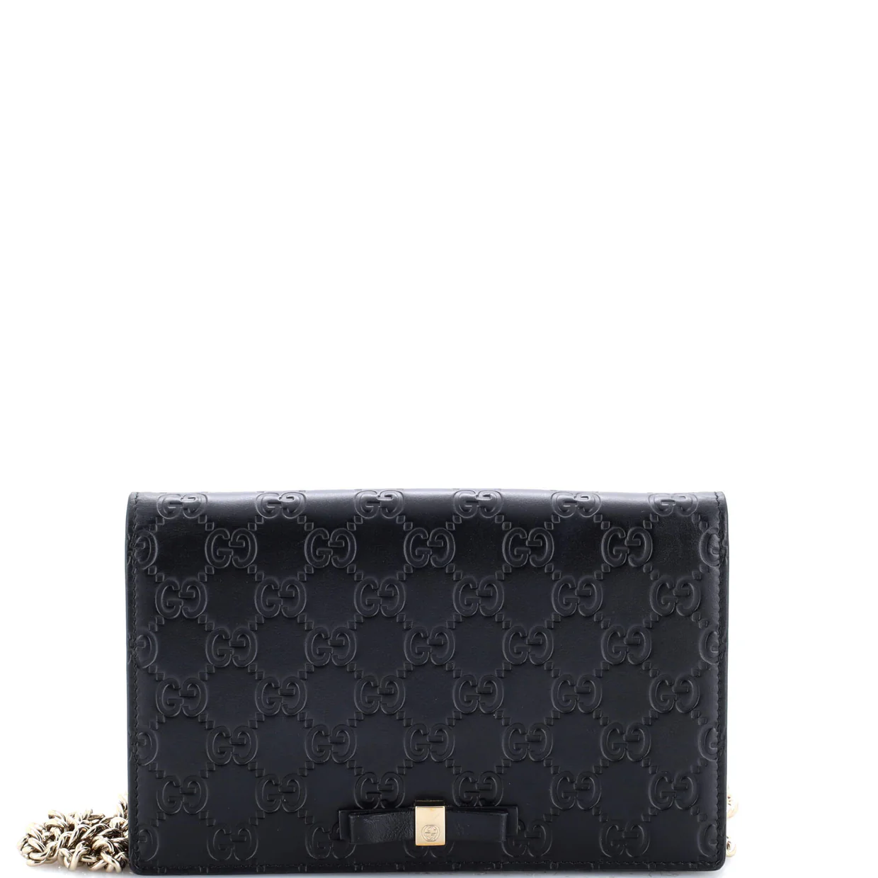 Signature Wallet on Chain Guccissima Leather - Deep Luxury