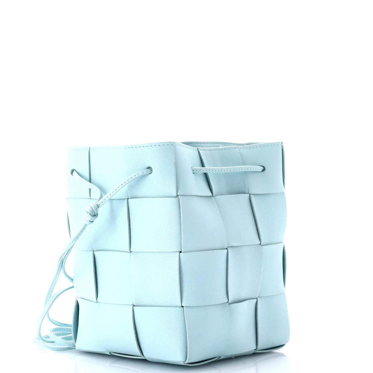 Cassette Bucket Bag Maxi Intrecciato Leather Small - Deep Luxury