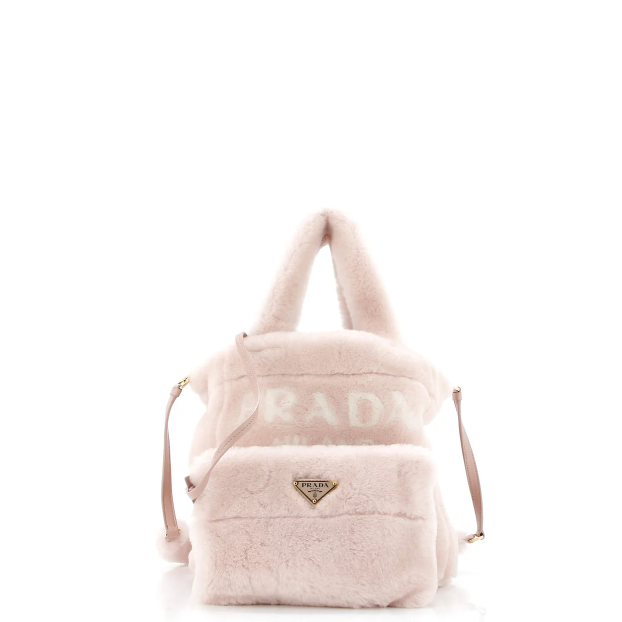 Logo Tote Shearling Mini - Deep Luxury