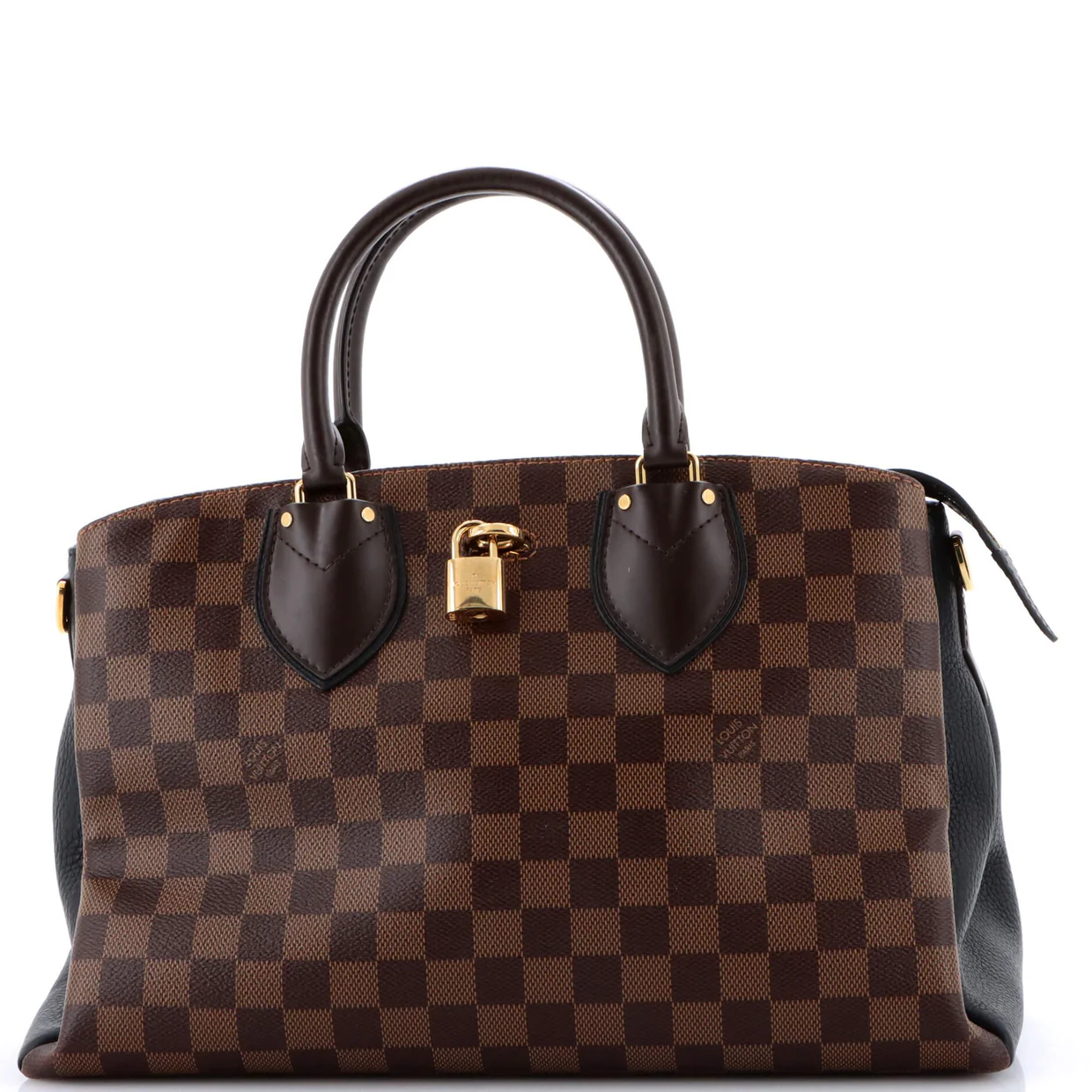 Normandy Handbag Damier and Leather - Deep Luxury
