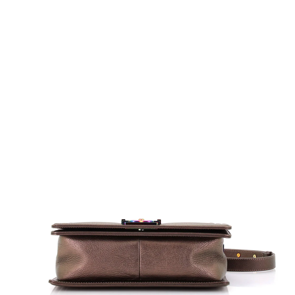 Boy Flap Bag Quilted Iridescent Goatskin Old Medium - Deep Luxury