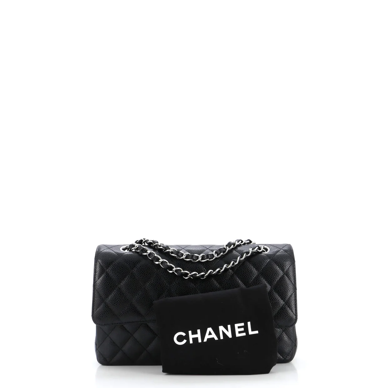 Classic Double Flap Bag Quilted Caviar Medium - Deep Luxury