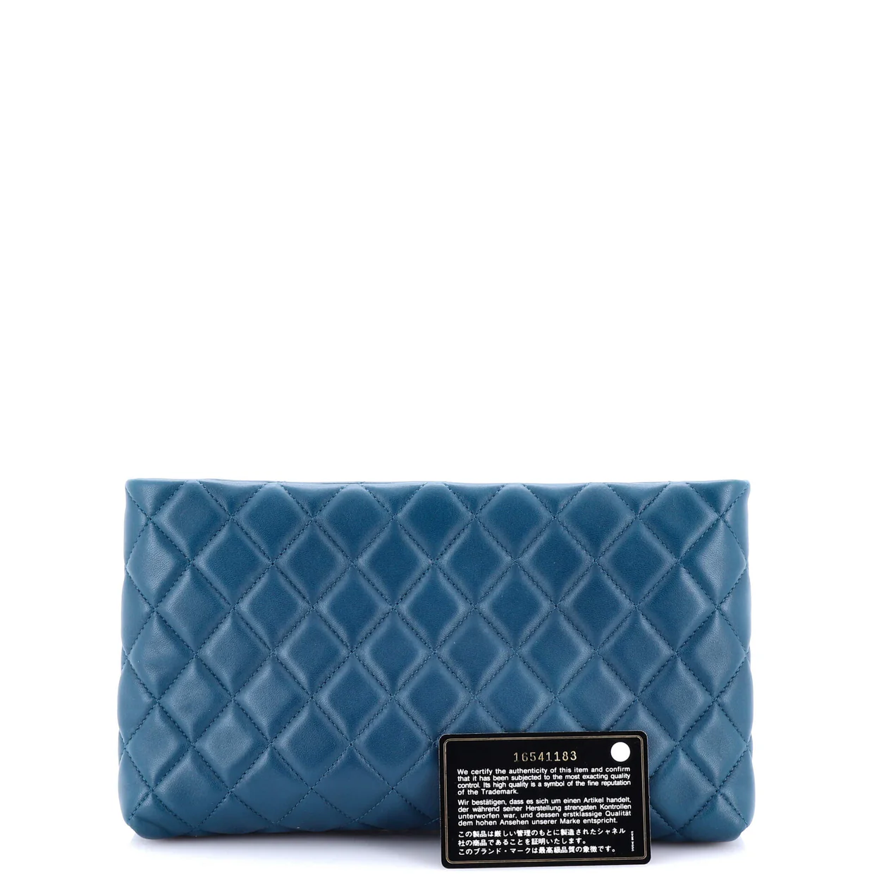 CC Kisslock Clutch Quilted Calfskin - Deep Luxury