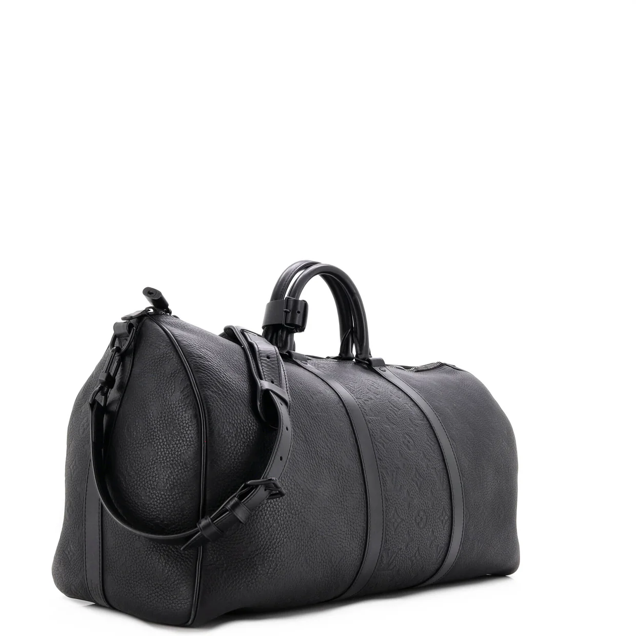 Keepall Bandouliere Bag Monogram Taurillon Leather 50 - Deep Luxury