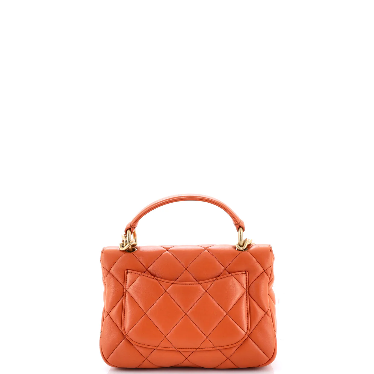 Top Handle Flap Bag Quilted Calfskin - Deep Luxury