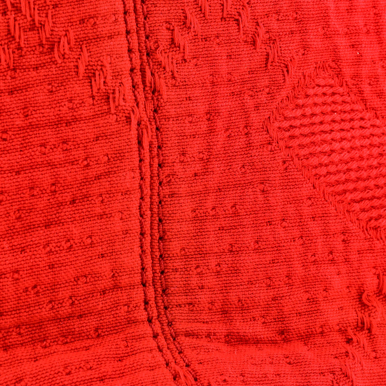 Double Face Deauville Tote Fringe Quilted Canvas Small - Deep Luxury